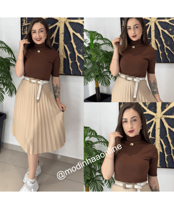 Blusa Ribana Nicoli Marrom I